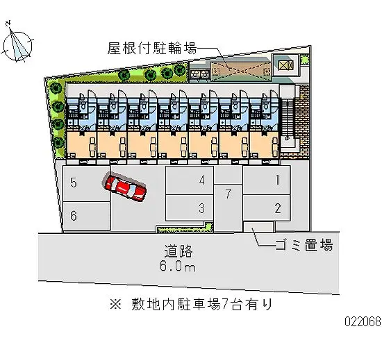 ★手数料０円★宇治市大久保町久保　月極駐車場（LP）